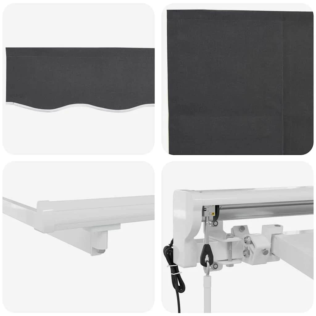 Okvir tende Antracit 250 x 200 cm Poliester s PU premazom - slika 8