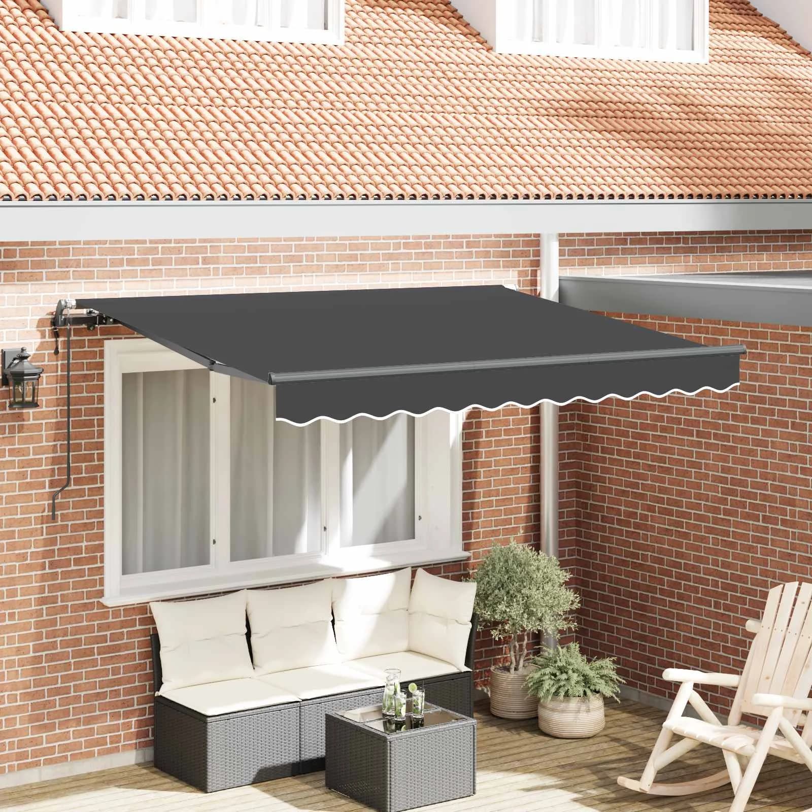 Vlečna tenda Antracit 250 x 200 cm blago
