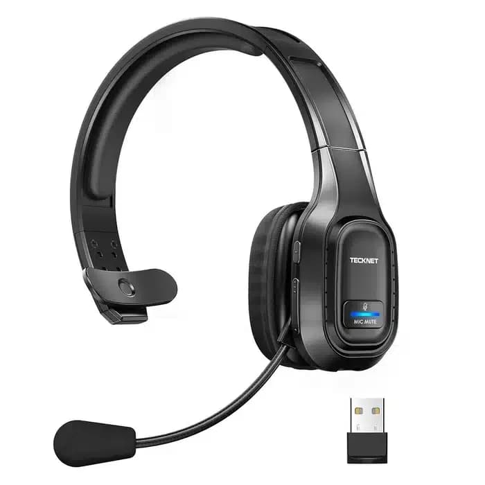 TECKNET bluetooth slušalke z mikrofonom – brezžična komunikacija kjerkoli - slika 1