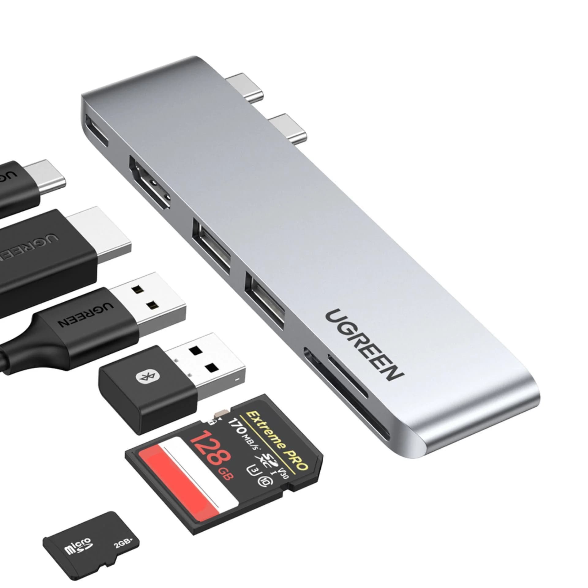 Ugreen Ugreen priklopna postaja USB TipC 6v1 4K HDMI Thunderbolt CM380 Priklopne postaje