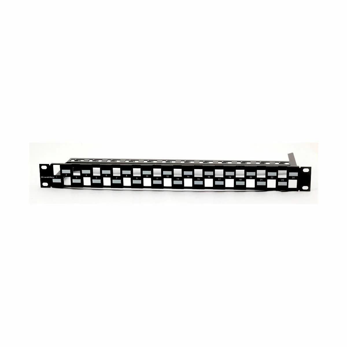 Leviton panel CAT.5e/6/6A 24-port modularen+nosilec kablov - slika 1