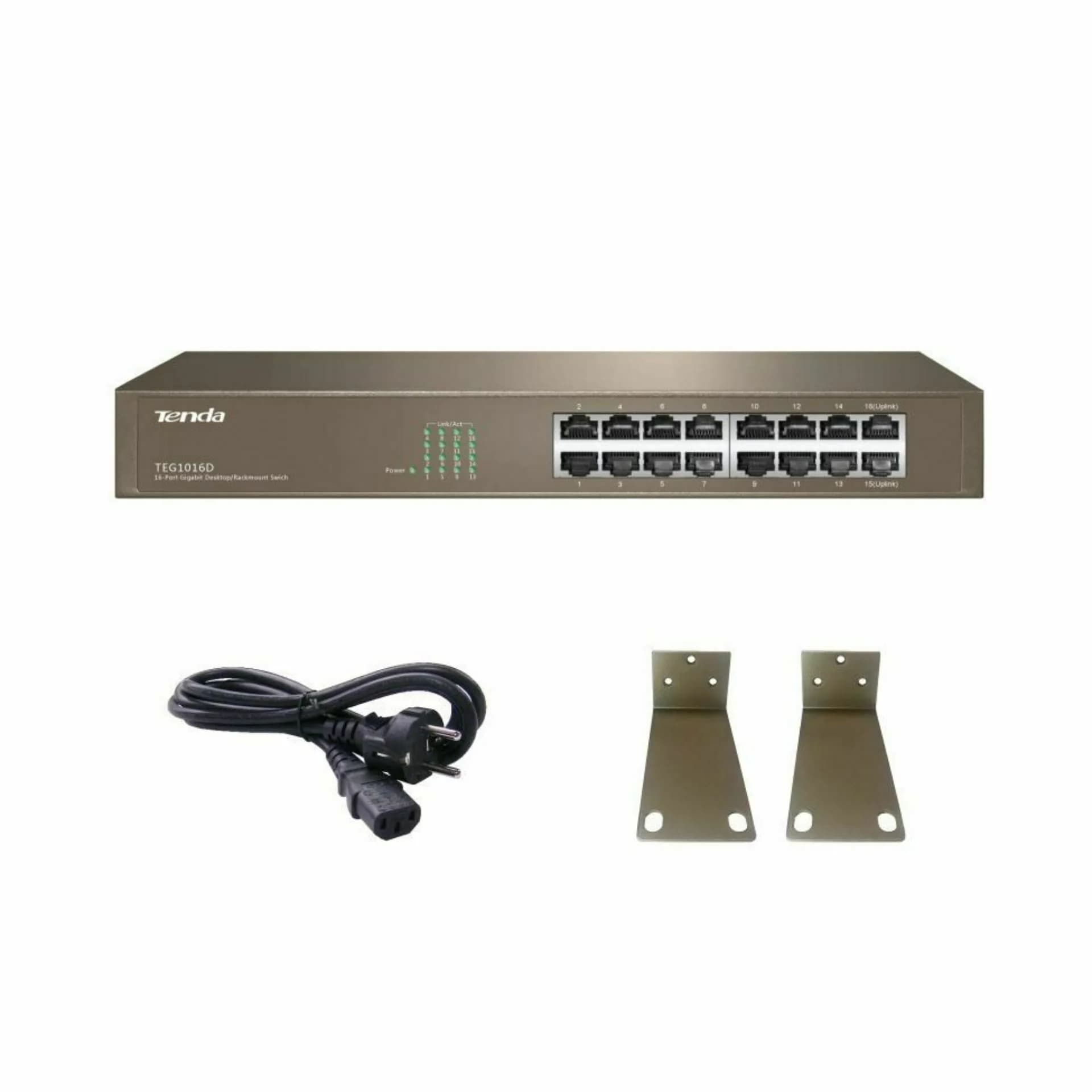 Tenda stikalo Giga 16-port rack/namizni TEG1016D - slika 1