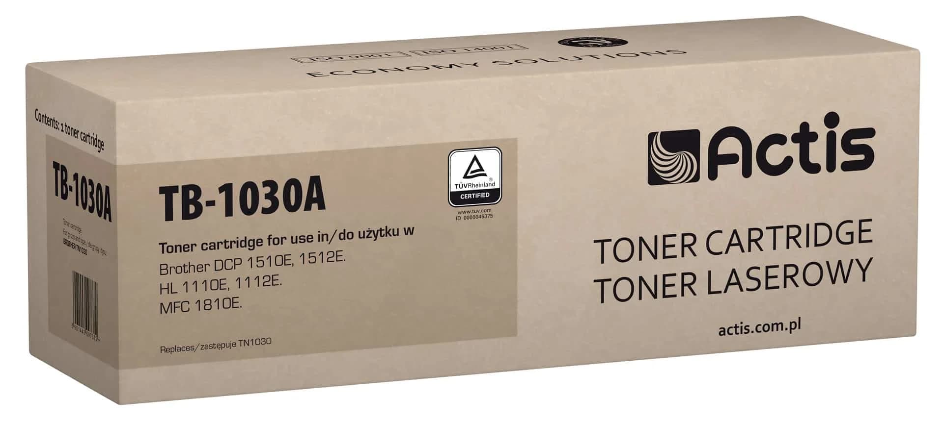 Actis TB-1030A toner – zamenjava za Brother TN-1030, črn, 1000 strani - slika 1