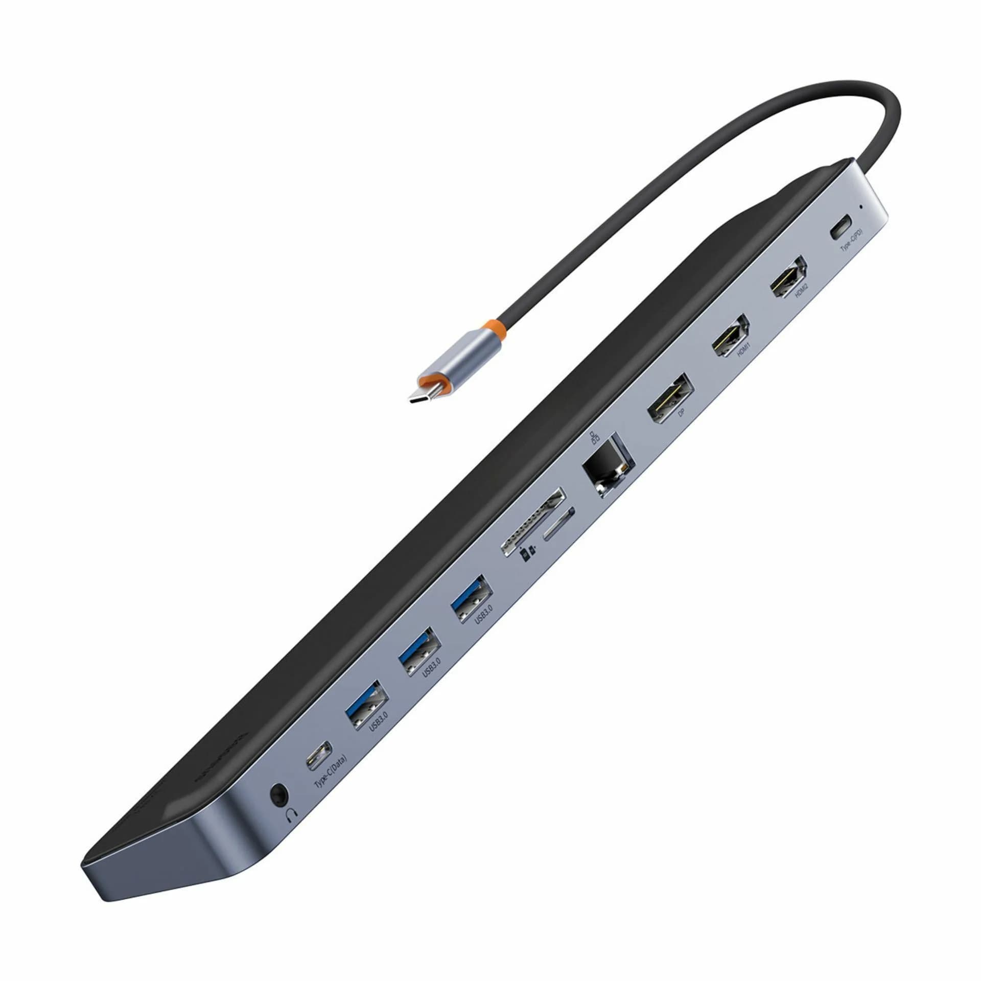 Baseus priklopna postaja USB 3.2 TipC 12v1 siva WKSX030213 - slika 1