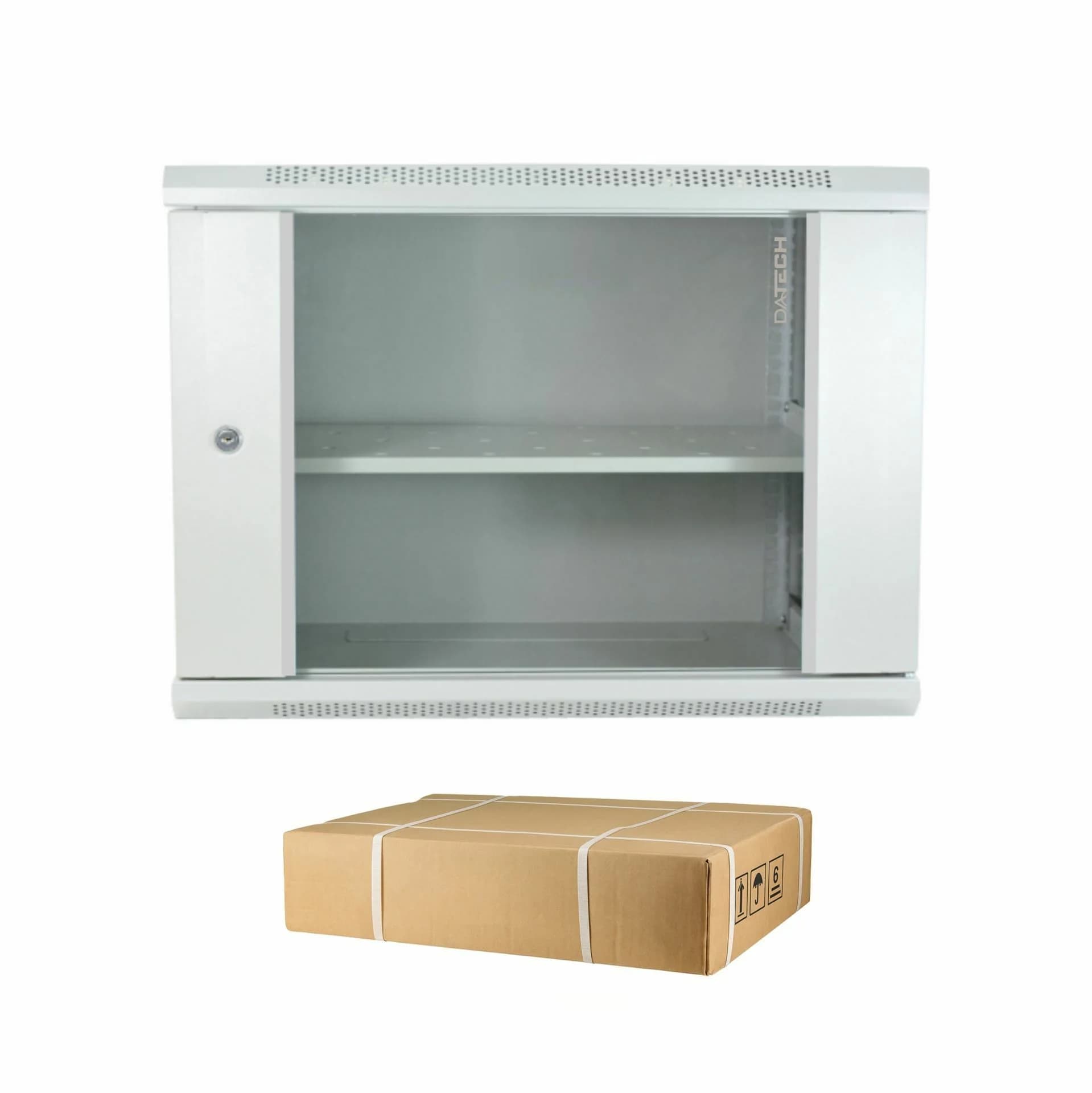 DATECH zidni kabinet 12U 635 600x450 siv + polica DP.6412.9000 - slika 1
