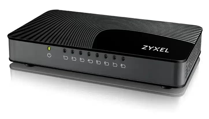 Zyxel GS-108S v2 – 8-portni Gigabitno Ethernet Stikalo, Unmanaged, črno - slika 1