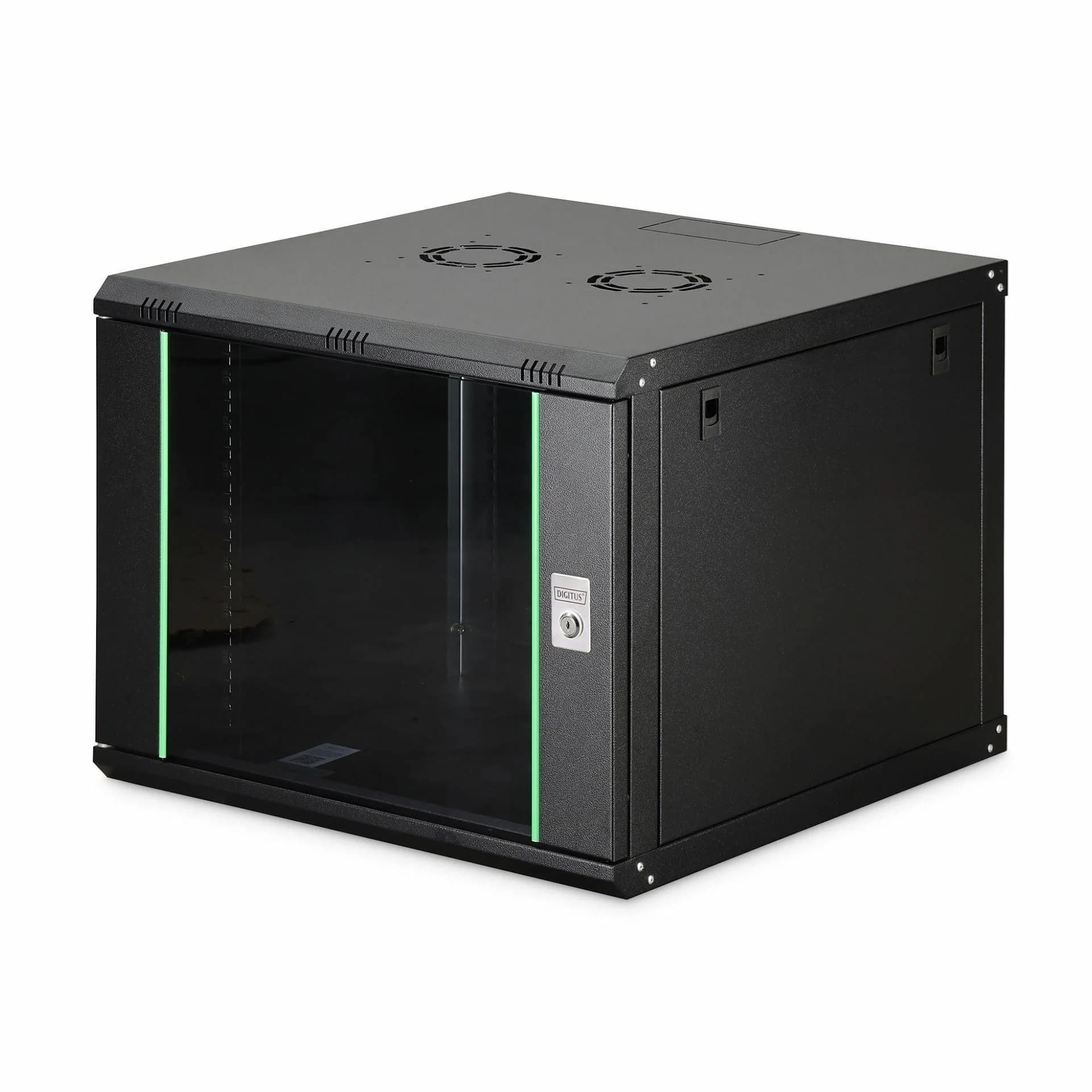 Digitus zidni kabinet 9U 505 600x600 črn sestavljen DN-19 09U-6/6-EC-SW - slika 1