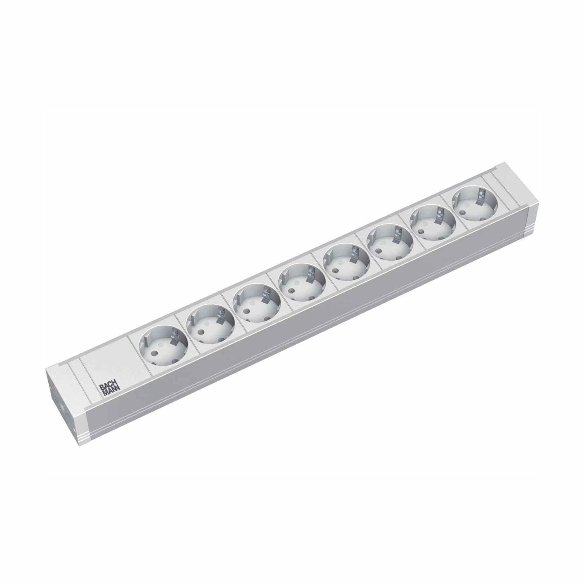 Bachmann razdelilec rack 8x250V PVC 2m siv 333.601 - slika 1