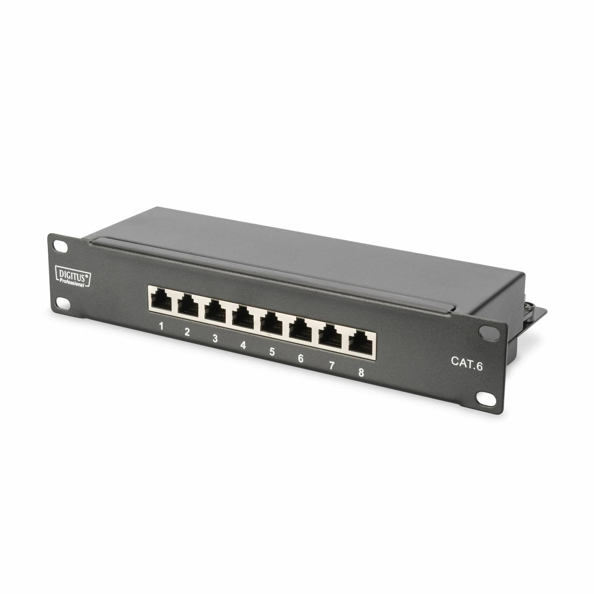 Digitus 250mm panel 8-port CAT.6 1U FTP DN-91608S - slika 1