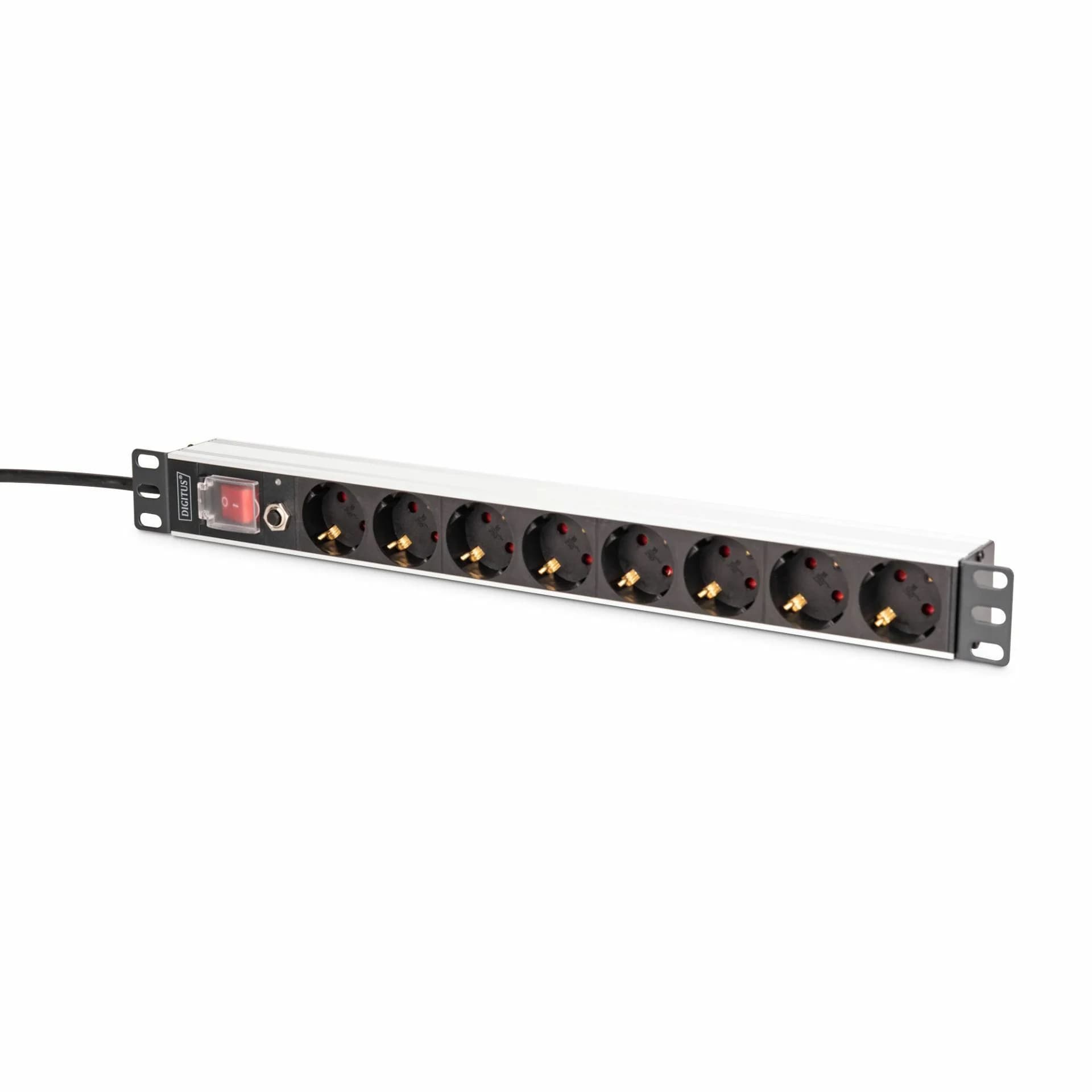 Digitus Digitus razdelilec rack 8x220V ALU prenapetostna zaščita + stikalo DN-95436 Razdelilci 220V