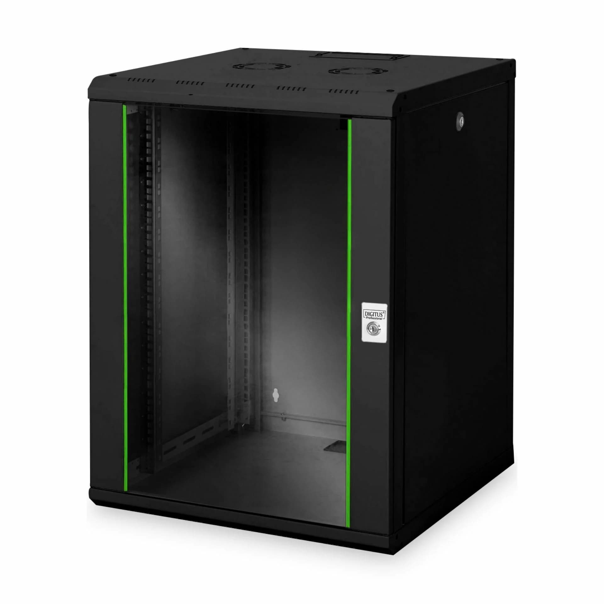 Digitus zidni kabinet 16U 820 600x600 črn sestavljen DN-19 16U-6/6-SW - slika 1