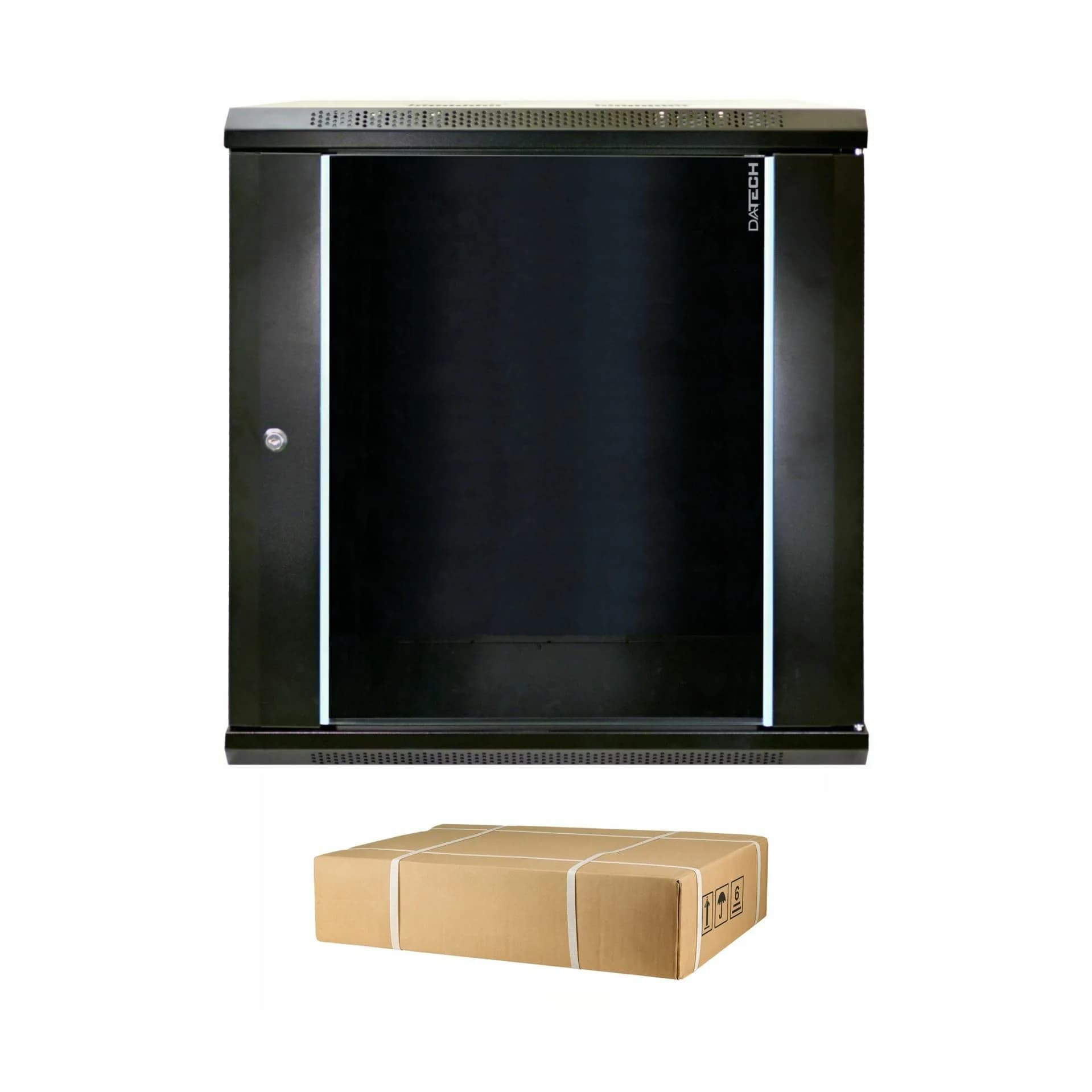 Datech DATECH zidni kabinet 18U 901 600x450 črn + polica DP.6418.9001 Zidni