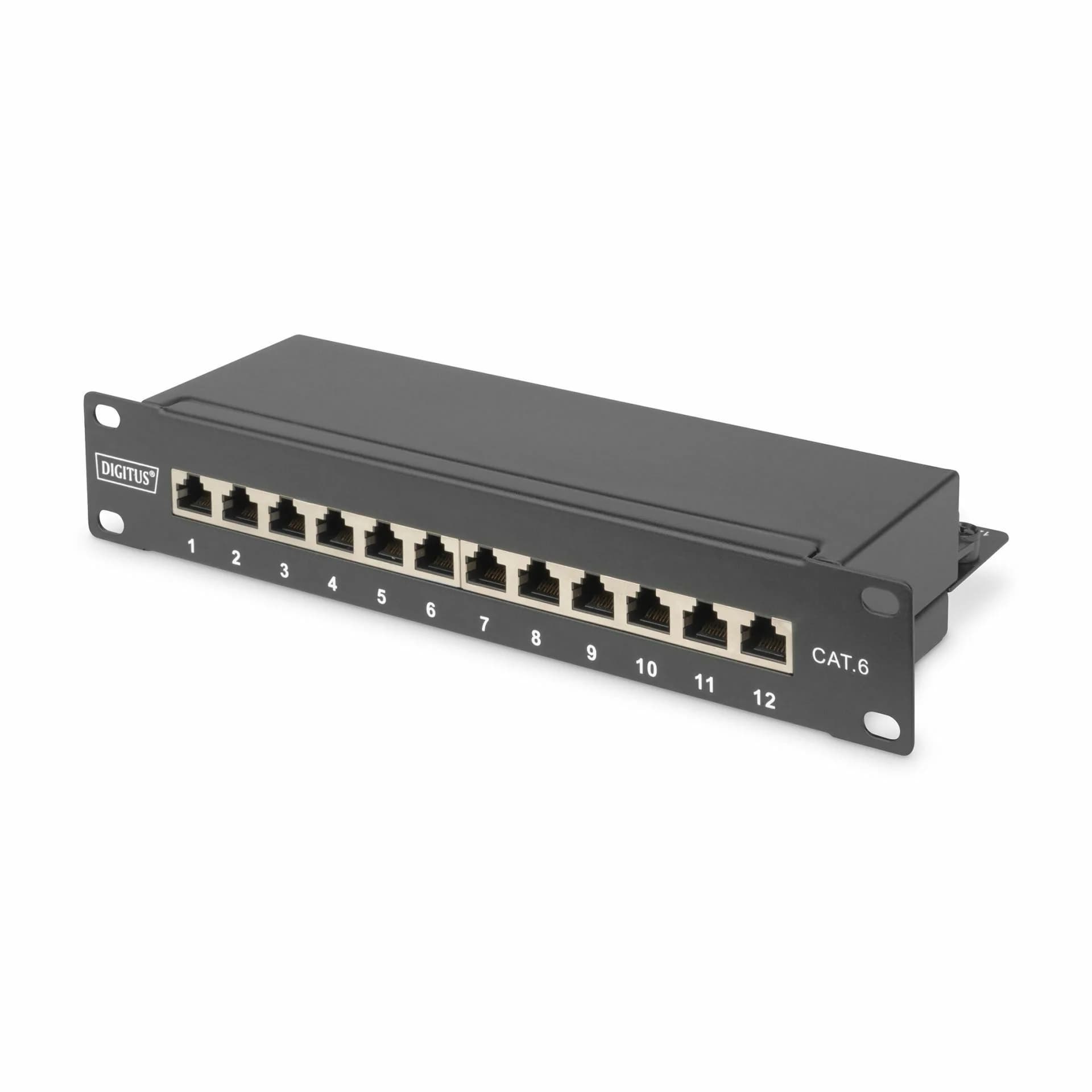 Digitus 250mm panel 12-port CAT.6 1U FTP DN-91612S - slika 1
