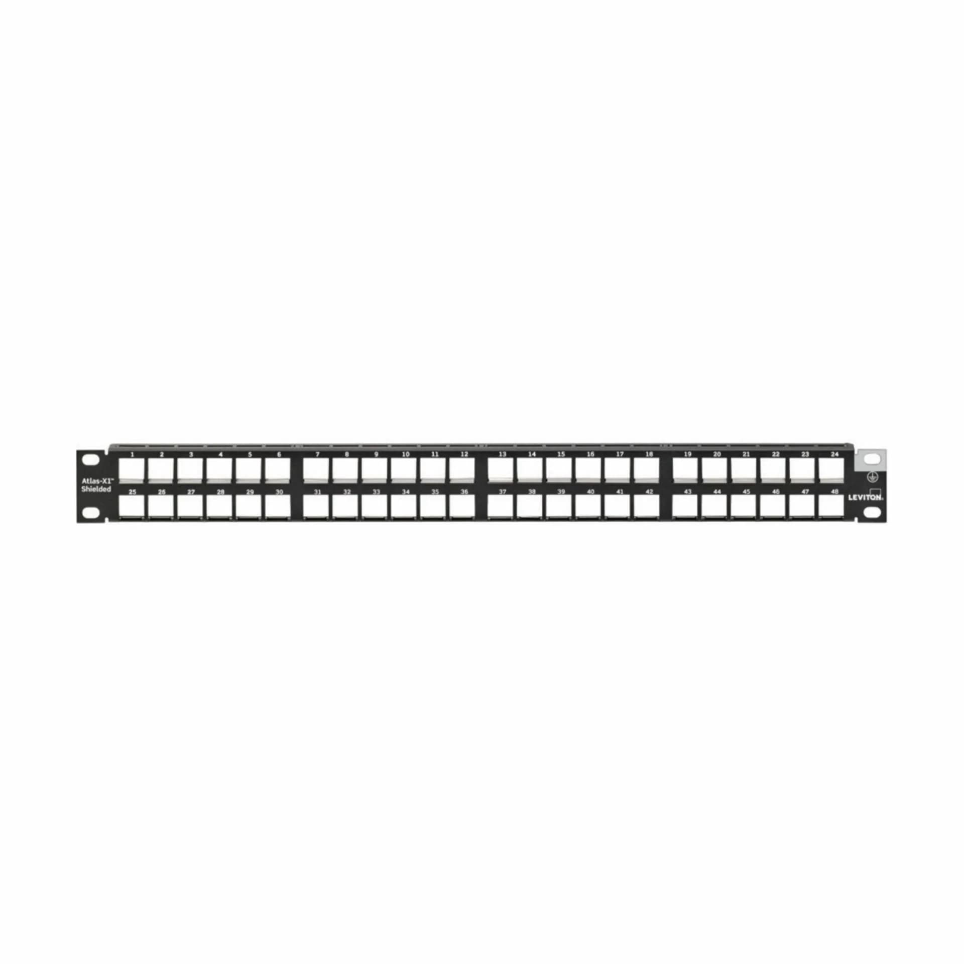 Leviton panel CAT.5e/6/6A 48-port modularen Quickport Atlas-X1 4S255-D48 - slika 1